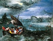 Pieter Brueghel the Younger Christ in the Storm on the Sea of Galilee France oil painting artist